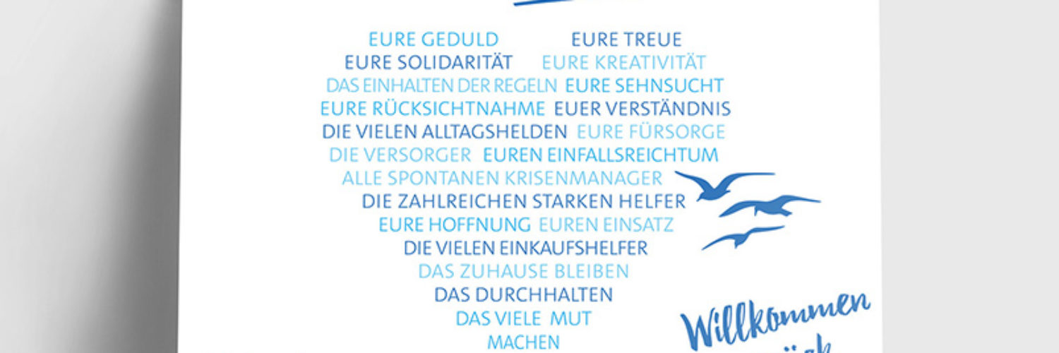 Postkarte Kampagne "Willkommen zurück" © Tourismus GmbH