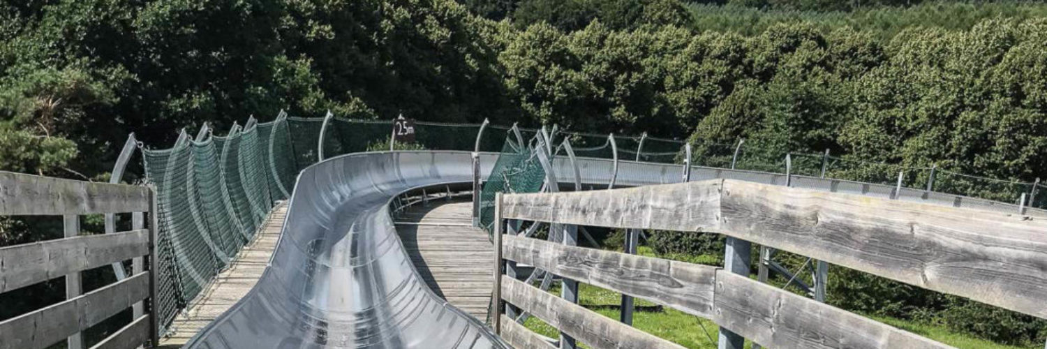 Startkurve der Sommerrodelbahn